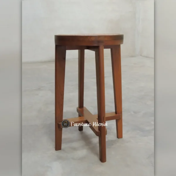 kursi-stool-rotan-bulat